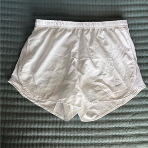 Nike White Dri-FIT Athletic Shorts